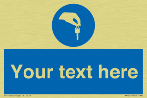 Custom Mandatory Keys Sign